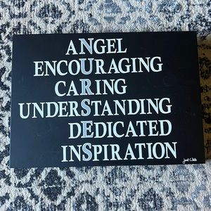 Nurse wooden sign black like new 14x2 approx